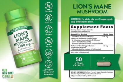 Melena de León 2100 mg Nature’s Truth