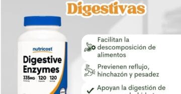 Enzimas Digestivas 620 mg Nutricost