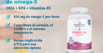 Prenatal DHA 830 mg + 400 UI de Nordic Naturals